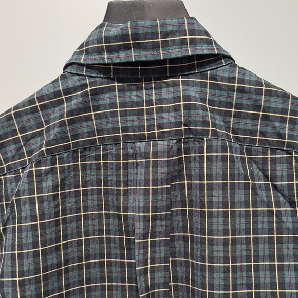 Ralph Lauren Blue Label Men's Plaid Shirt - Dark Blue and Olive - Picture 3 of 10